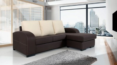 Sofá com Puf Chaise Reversível Apolo