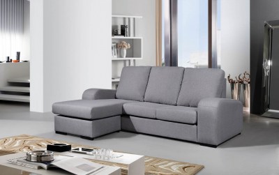 Sofá com Puf Chaise Reversível Moon
